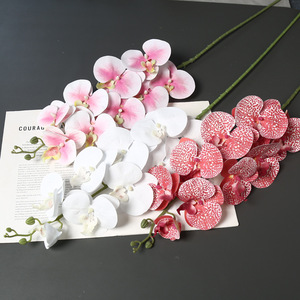 Nine Heads <strong>Film</strong> Moth Orchid Artificial Flowers for Wedding Floral Arrangement Home Hotel Festival Photography Decoration - Product Image 2