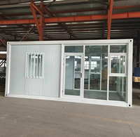 Assemblez rapidement la maison de conteneur de bureau de magasin de conteneur mobile préfabriqué en bois détachable pour une utilisation extérieure de Sunhouse en verre