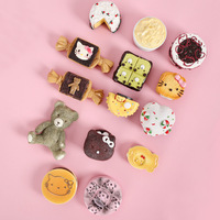 Aimant de réfrigérateur en forme de gâteau de simulation, modèle 009, décoration mignonne pour la maison, autocollant magnétique alimentaire 3D, ornements créatifs style Ins