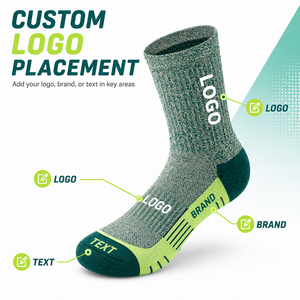 Chaussettes de basket-ball personnalisées pour hommes, logo et design personnalisés de haute qualité, respirantes, anti-humidité, chaussettes de sport - Product Image 5