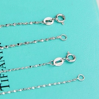 Colliers de chaîne à maillons en argent sterling 925 en or 18 carats résistant à l'eau et à la mode minimaliste pour hommes et femmes