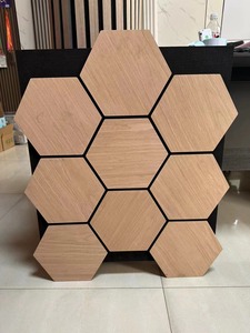 Akupanels au design moderne Panneaux muraux acoustiques à lattes de bois MDF Panneaux en bois insonorisants pour chambre à coucher hôtel Modèle 3D Design - Product Image 2