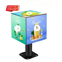 Cubo LED 3D Magico Impermeabile per Segnaletica e Pubblicità Interna ed Esterna con Controllo Wi-Fi e 4G