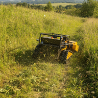 Tondeuse robot à fléaux télécommandée autopropulsée 764CC dernière génération pour jardin, cour et verger