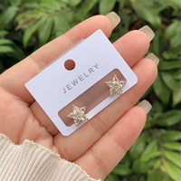 Boucles d'oreilles en perles à la mode pour femmes vêtements quotidiens en cuivre plaqué or 18 carats zircone intégrée nouveau Design géométrique et en forme de coeur