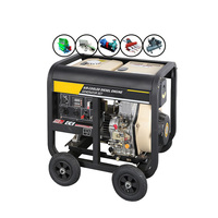 Groupe électrogène diesel VISION DG9500E 7,5 kW, châssis ouvert, portable, démarrage électrique, refroidissement par air, ATS