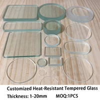 Yuntuo personnalise la Thickness1-20mm de lentilles en verre plat haute transparence pour la personnalisation des boîtiers de caméras de surveillance disponibles