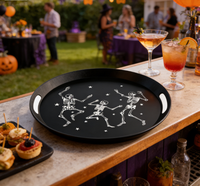 Assiette en mélamine de qualité alimentaire pour la fête d'Halloween, la table à manger à la maison, les pique-niques en plein air, la décoration des rassemblements, la dégustation quotidienne des collations