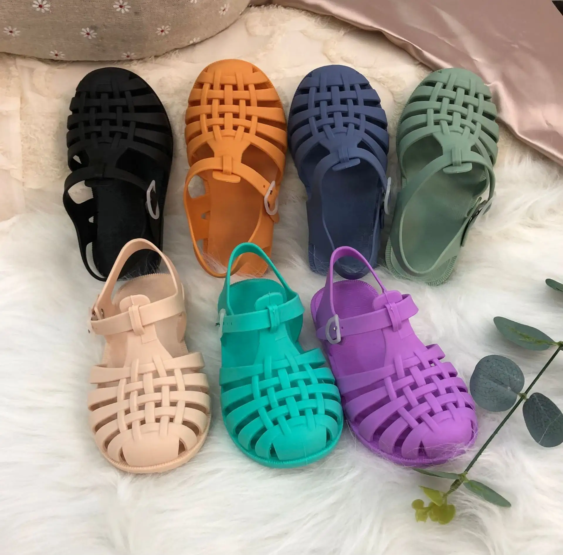 2021 PVC ragazze dei sandali della gelatina di scarpe in pvc produttori