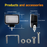 Nouveaux phares LED 15W DC10-80V, feux de chariot élévateur LED, projecteur blanc à LED pour buggy, feu antibrouillard avec température de couleur 6000K