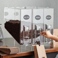 Distributeur de café en grains et de bonbons en acrylique haute transparence pour usage commercial, montage facile, design moderne autoportant