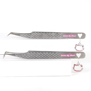 <span class=keywords><strong>Pince</strong></span> à cils professionnelle à pointe en fibre, 1 pièce, pour cils volumineux, outils de maquillage des cils, kit d'extension de cils - Product Image 1