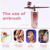 Prix promotionnel Vaporisateur à oxygène Jet Facial Steamer Ion Nano Spray Gun Airbrush Face Steam Air Brush Machine