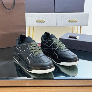 Chaussures décontractées en cuir véritable et maille, légères, respirantes, à semelle épaisse, basses, pour la marche saine des hommes en milieu urbain - Product Image 5