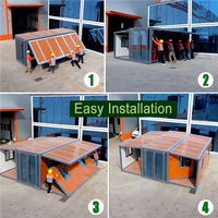 Maison mobile préfabriquée de maison de conteneur extensible portable de 20 pieds/40 pieds pour le camping ou l'utilisation de bureau matériau en acier largement utilisé