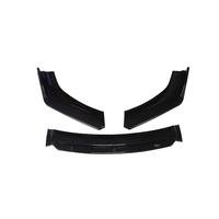 Kit de carrosserie de lèvre de pare-chocs avant universel rouge noir carbone ABS plastique fibre Canard Splitter Spoiler Diffuser Front Bumper Kits