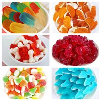 Zacht Zoet Stuk Fruit Snoepjes Mix Fruit Gummy Candy Cartoon Vormen Gummy