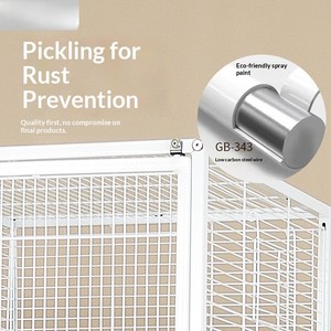 Steel Wire Luxury <b>Large</b> Pet House Birds Enclosure Canary Breeding Cages Movable Splice Pigeon Parrot Stackable Bird Cage - Product Image 2
