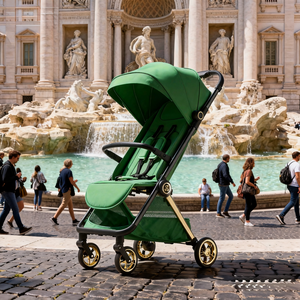 รถเข็นเด็กแบบพับได้ น้ำหนักเบา โครงสร้างอะลูมิเนียมอัลลอยด์ ดีไซน์โดดเด่น รุ่น <span class=keywords><strong>2026</strong></span> EVA Wheels สำหรับเด็กแรกเกิด - Product Image 5