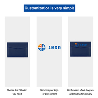 Bolsa de Documentos A4 Impermeable de Cuero PU Ango en Oferta, con Logotipo Personalizado para Reuniones de Oficina y Negocios