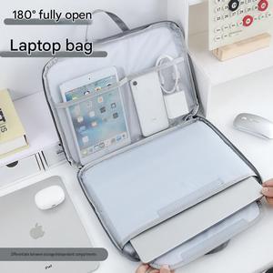 Sac à bandoulière étanche en polyester pour ordinateur portable, mallette de voyage professionnelle portable pour hommes, 14-15 pouces - Product Image 6