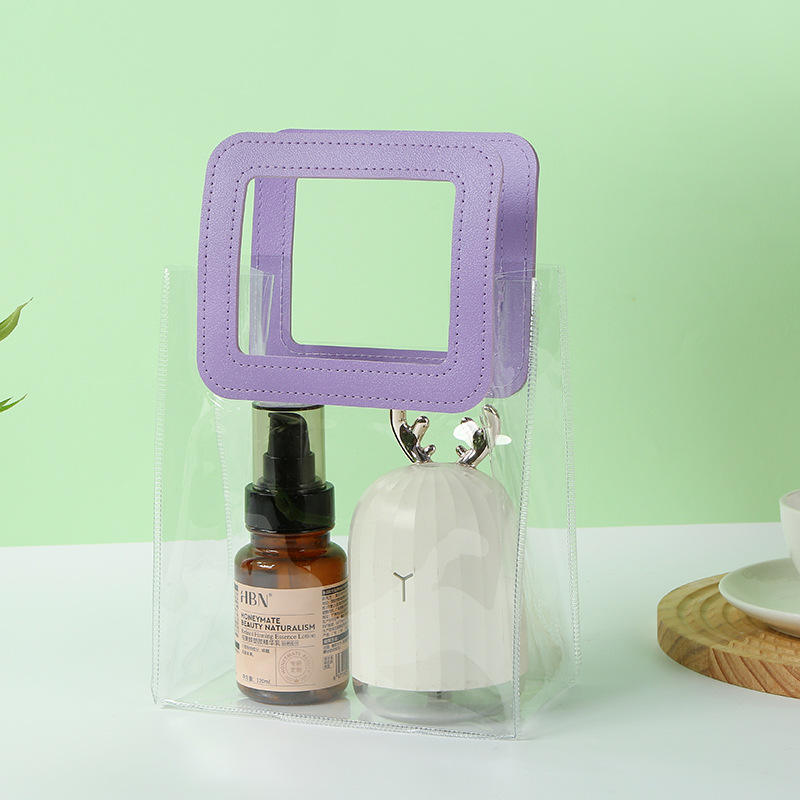 Purple Square Handbag  Vertical Style  18-20-10