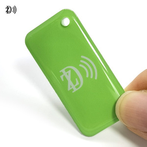 Tùy chỉnh có thể in 13.56MHz NFC móc khóa <span class=keywords><strong>Mifare</strong></span> 1K/Ntag215 <span class=keywords><strong>RFID</strong></span> thông minh Phòng tập thể dục móc khóa - Product Image 1