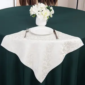 Servilletas de mesa de poliéster para restaurante bordadas, servilletas de algodón para decoración de boda, juego de mesa de cena