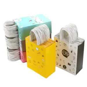 resealable paper gift bag creasing machine for paper bag custom logo food paper bag