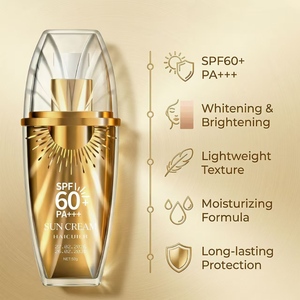 CUSTOM LOGO LOW MOQ Whitening <b>Sunscreen</b> SPF50+PA+++ Summer Refreshing Non-greasy Sweatproof UV Protection Lotion Sun Screen Face - Product Image 1