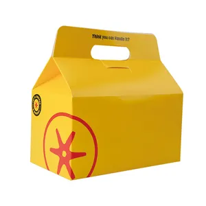 Vente en gros boîtes de nourriture à emporter biodégradables logo personnalisé boîte de poulet frit frites pépites sacs en papier emballage fast-food