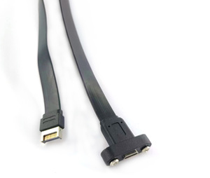 Doxconn Cáp Chìa Khóa A Đến C Đầu Đực Sang Đầu Cái Cáp Gắn Bảng Điều Khiển Mở Rộng E Sang C Loại Phẳng <span class=keywords><strong>USB</strong></span> 3.2 Type E Sang Type-C - Product Image 4