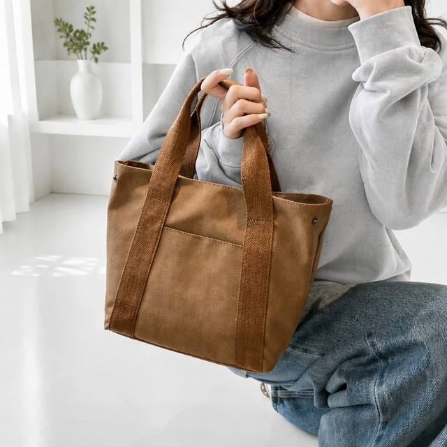 Custom Logo Customized Color Screen Printed Modern Eco Friendly Reusable Cotton Canvas Tote Bag Trade Show Giveaway Promotional