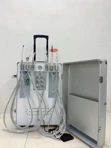 Тяговая коробка турбина, стоматологическая Мобильная турбина, портативная коробка, золотая коробка со встроенным воздушным компрессором, стоматологическое бесплатное клиническое оборудование - Product Image 2