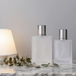 Özel Logo 30ml lüks hava buzlu cam parfüm şişesi ekran baskılı geri dönüşümlü özel ambalaj sprey 50ml 100ml - Product Image 1