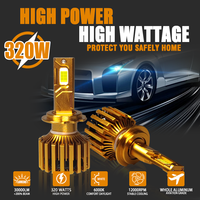150W-300W 30000Lm trois tubes en cuivre led h1 h3 h4 h7 h11 ampoule de phare led 4575 CSP 6000k hb3 9005 9006 9012 lumière led de voiture