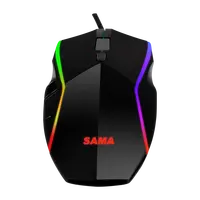 SAMA Mini Maus RGB Gaming Maus Leichtes Design Optischer Sensor Spiel Mäuse