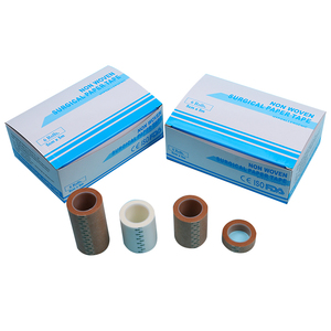 Hipoalergénico <span class=keywords><strong>Micropore</strong></span> Cinta de papel adhesiva médica Cinta quirúrgica no tejida Fabricante color blanco y <span class=keywords><strong>piel</strong></span> - Product Image 5