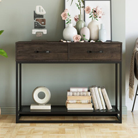 Bois minimal classique moderne entrée canapé tv console table avec tiroir salon meubles sur mesure