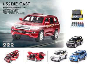 6开门拉回仿真压铸金属1:32儿童合金压铸模型玩具车玩具声光 - Product Image 3