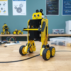 GAADI para Kit de Robótica: 50 Actividades, Chasis, Seguidor de Líneas, Coche de Cuerda, Sígueme y Robots de Saludo para Aprendizaje STEM - Product Image 3
