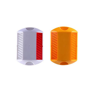 高品質工場製PMMAキャットアイロードスタッド 白色反射ABSプラスチック 高品質反射キャットアイロードスタッド - Product Image 1