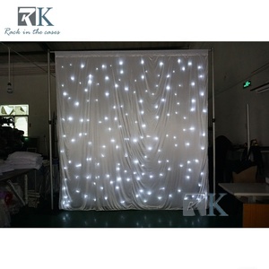 ชุดผ้าม่านและท่อรูปดาวพร้อมผ้าม่าน LED สีขาวและท่ออลูมิเนียม - Product Image 4