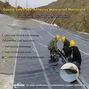 Membrane d'étanchéité professionnelle double face en <span class=keywords><strong>film</strong></span> PE auto-adhésif pour fondations de sous-sols extérieurs, tunnels et murs - Product Image 1