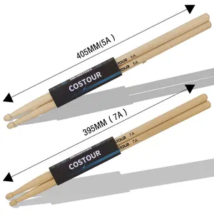 Costour Groothandel Custom Logo 5A/7A Wood Drumsticks Maple Drumstick
