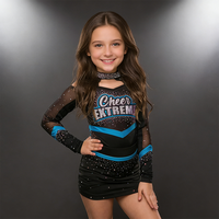 Tenue de cheerleading douce et agréable pour la peau, vêtements de performance personnalisés pour équipes de cheerleading pour adultes