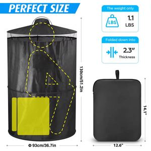 Kit d'hygiène extérieur monocouche camouflage quatre saisons, résistant aux déchirures et protecteur de la vie privée, pour 1-2 personnes, idéal pour camping-car, plage et camping - Product Image 2