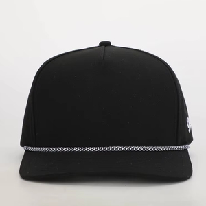 High Quality Wholesale Blank Custom Embroidery Logo 5 Panel Men Outdoor Sport Gorras Nylon Stripes <b>Rope</b> Golf Baseball Cap Hat - Product Image 2