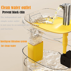 2.5L Eco-Friendly Durable Waterproof Modern Oval <b>Automatic</b> Pet <b>Water</b> <b>Dispenser</b> with Rechargeable Battery for Cats & Dogs - Product Image 4