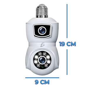 Cmara De Seguridad <b>Cctv</b> Tipo Foco 4 Megapixel Con Lente Led Infrarrojo Para Interior Y Exterior - Product Image 5